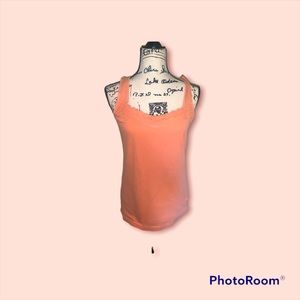 Natural Reflections cotton tank top . Melon or tangerine color large